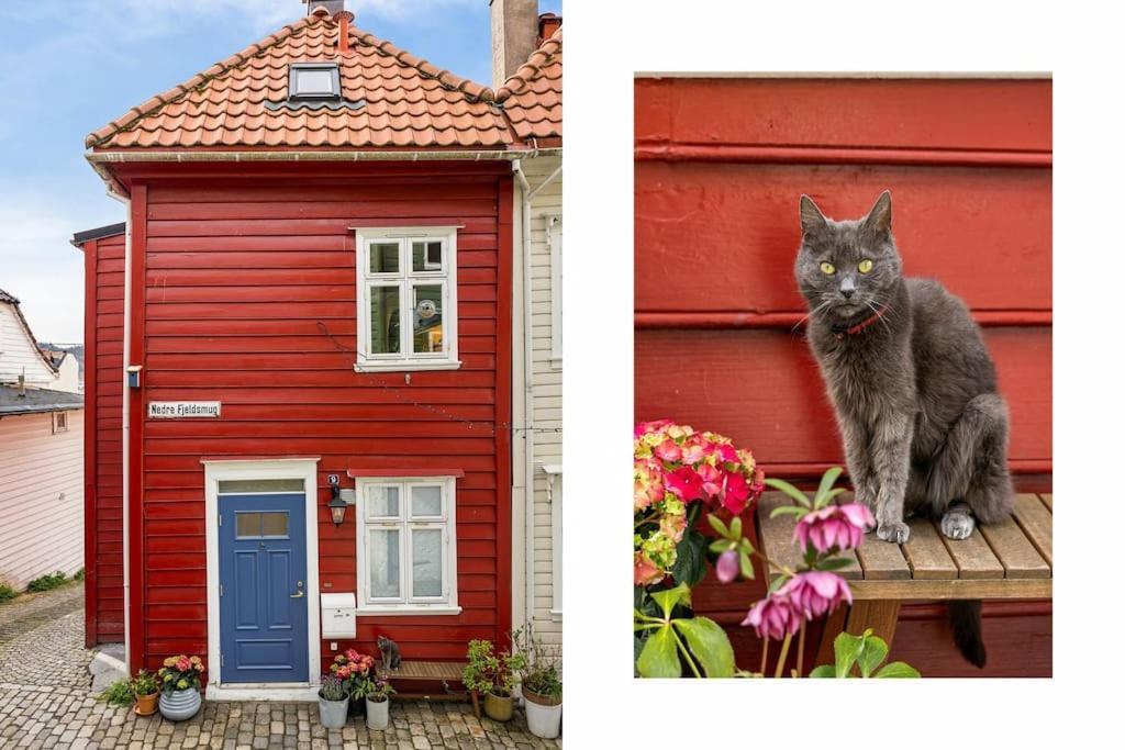 Det Lille Rode Huset Ved Floibanen Villa Bergen Exterior photo